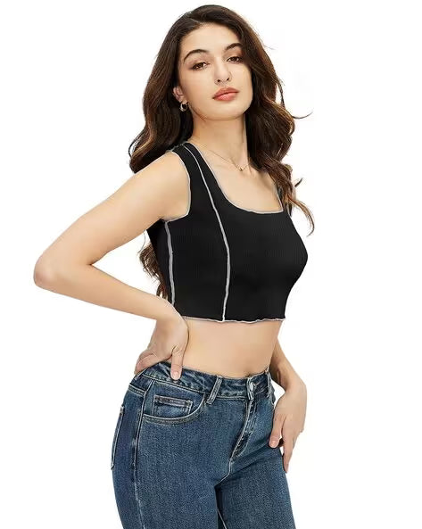 Women Round Neck Blouson Top