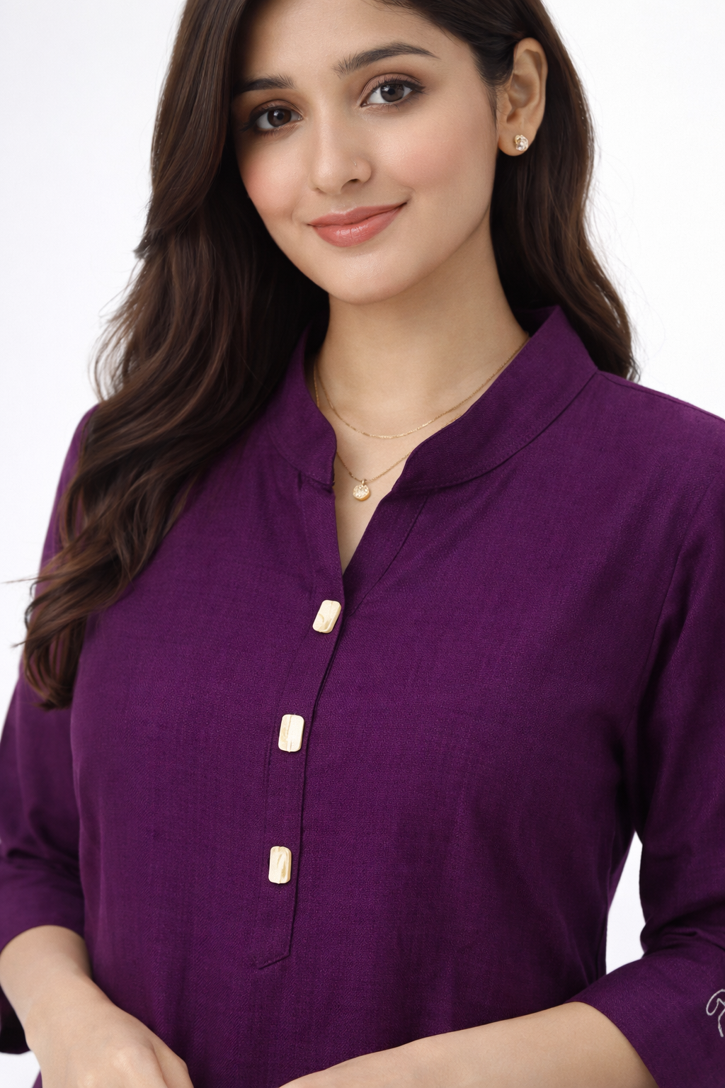 Elegant violet straight Co-0rds set