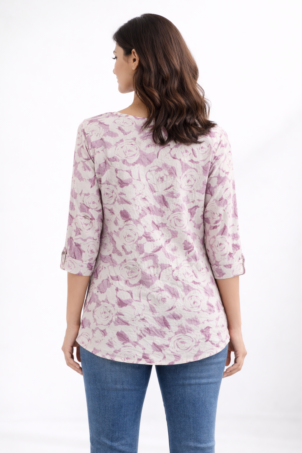 Soft Pink Floral Print Top