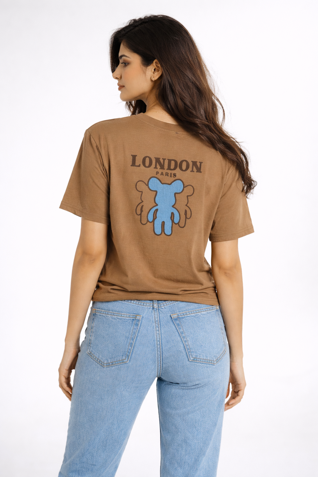 Classic Brown Graphic T-Shirt – London Print Tee